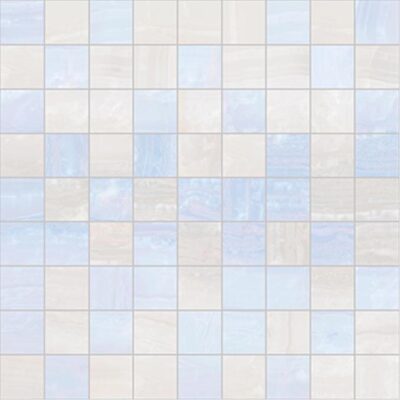 Мозаика Diadema чип голубой+белый 30х30