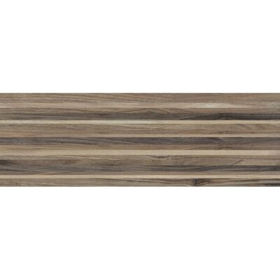 Плитка настенная Zen полоски коричневая (60030) 20х60